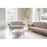 vintage Haworth 3 Seater Sofa in Hunting Lodge Harris Tweed with Medium Oak Legs - Fast Track