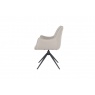 Carlton Rome Chair Truffle PU Leather with 360° Rotatable with Metal Legs