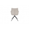 Carlton Rome Chair Truffle PU Leather with 360° Rotatable with Metal Legs