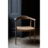 Carlton Holcot Rattan - Togo Chair with Natural Weave Rope Seat & Light Grey Oil Legs