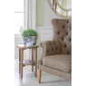 vintage Kensington Deluxe Chair with Buttoned Arms (3HTW Hunting Lodge & Tan Leather)