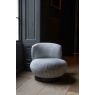 Carlton Miami Upholstered Chair in Grey/White Houndstooth Fabric with Black Wenge Legs