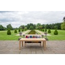 Carlton Toba - Arch Dining Table 200cm in Recycled Teak - Natural Rustic Finish