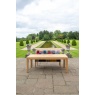 Carlton Toba - Arch Dining Table 200cm in Recycled Teak - Natural Rustic Finish