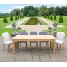 Carlton Toba - Arch Dining Table 200cm in Recycled Teak - Natural Rustic Finish