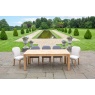 Carlton Toba - Arch Dining Table 200cm in Recycled Teak - Natural Rustic Finish