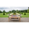 Carlton Toba - Arch Dining Table 200cm in Recycled Teak - Natural Rustic Finish