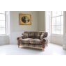 vintage Winderwath 2 Seater Sofa - Malham Green Wool + Tan Leather (Fast Track)