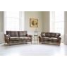 vintage Winderwath 2 Seater Sofa - Malham Green Wool + Tan Leather (Fast Track)