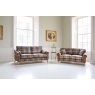 vintage Winderwath 3 Seater Sofa - Malham Green Wool + Tan Leather (Fast Track)