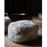 vintage Yetti-Ewe Merino Armchair & Footstool Set - 100% Natural Mongolian Wool