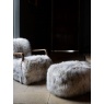 vintage Yetti-Ewe Merino Armchair & Footstool Set - 100% Natural Mongolian Wool