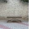 Carlton Wooden Glass Rectangle Coffee Table with Metal Frame